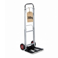 Hand truck for up to 200 kg Sack Trolley Transport Cart Lightweight Metal