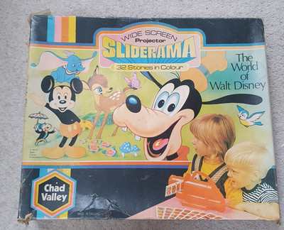 Vintage Chad Valley Breitbild Sliderama Walt Disney Projektor, Sammlerstück