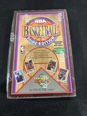1991-92 Upper Deck Basketball Find The West Factory Sealed Wax Box