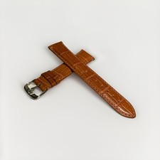 Jaques Lemans 21mm Genuine Alligator Watch Strap - Brown