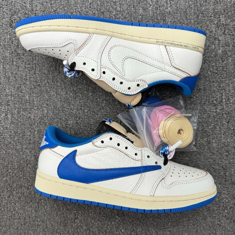 Fragment Design x Travis Scott x Air Jordan 1 Retro Low Men's DM7866-104⚡️ - Image 2 of 4