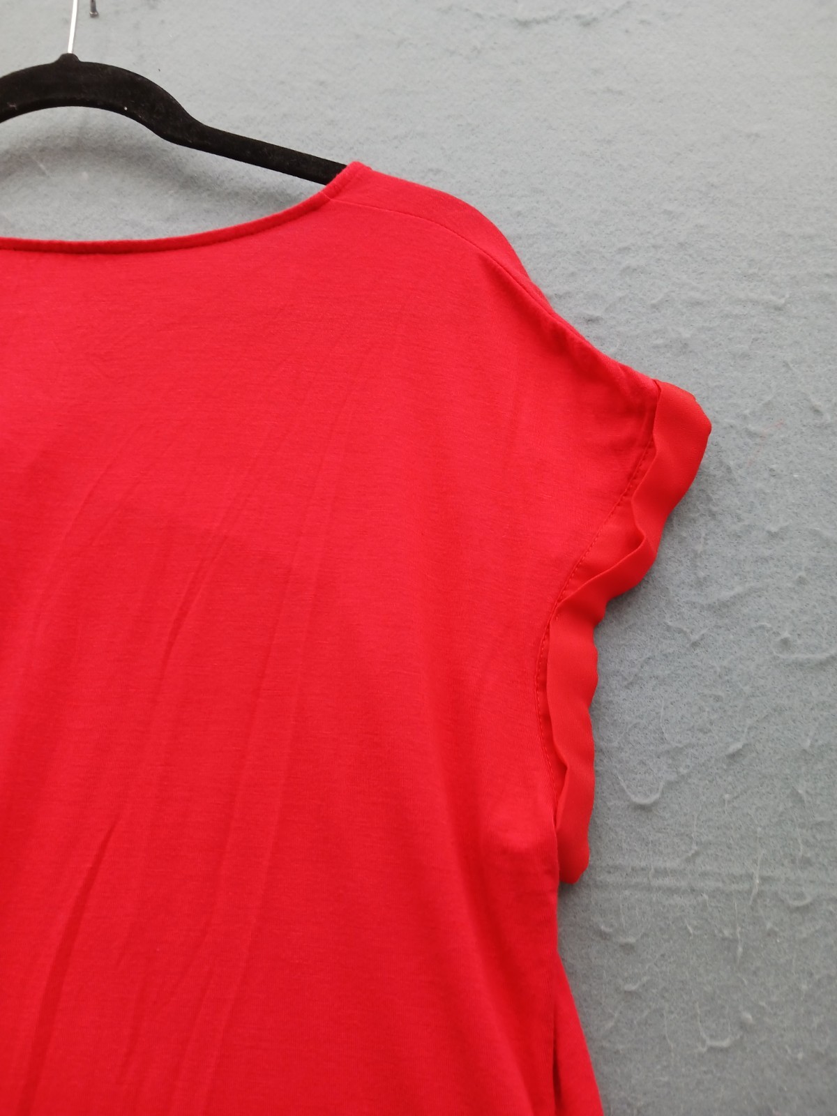 Fortune + Ivy Women L Blouse Red Rayon Blend