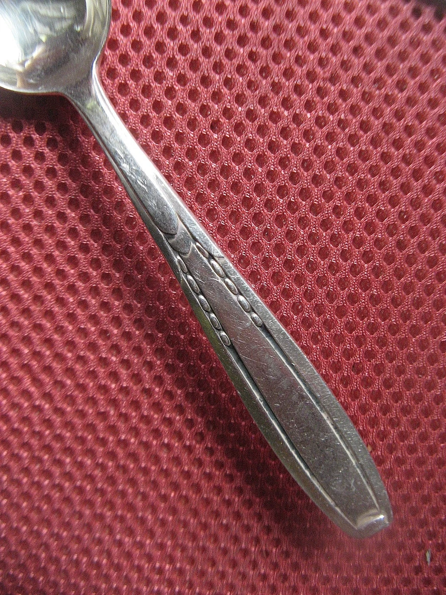 +"626.19" 12 CUILLERES A CAFE EN METAL ARGENTE ORFEVRE DEETJEN ART DECO