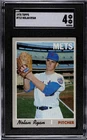1970 Topps NOLAN RYAN New York Mets #712 SGC 4 VG/EX Condition