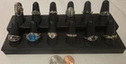 Lot of 12 Vintage Sterling Silver Rings, Display Is Included, Free Display, Lots