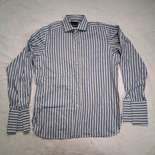 Ralph Lauren Purple Label Shirt Men  s Large Made in Italy French Cuff striped