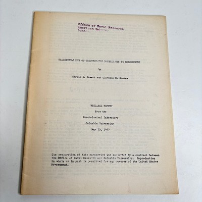 Transformations of Trichromatic Coordinates in Colorimetry 1957 Color Perception