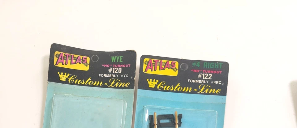 Atlas Custom Line HO Turnout WYE #120 & #122 Right Turnout Brass - New - Image 2 of 2