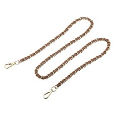 Purse Chain Strap 47" Purse Strap Shoulder Bag Replacement Strap Brown Gold