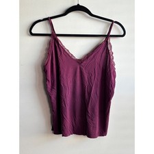 Victoria's Secret Purple Lace Trim Cami Women S