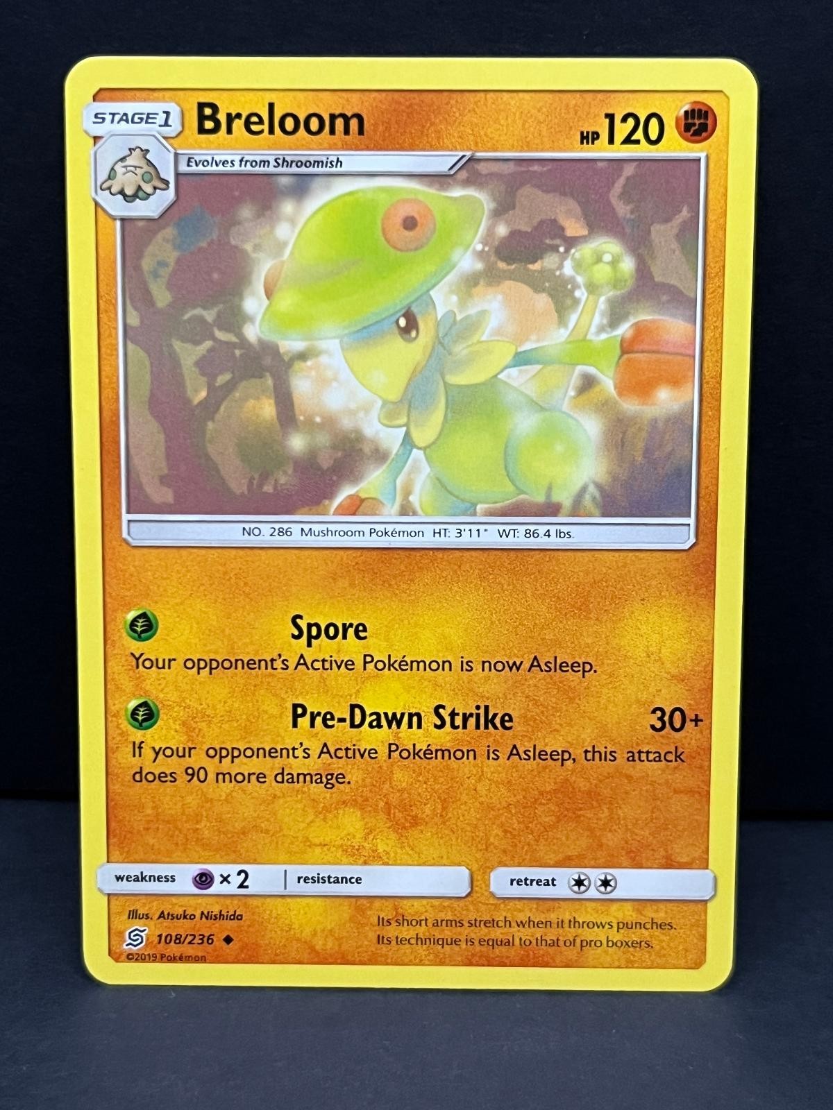Breloom 108/236 Uncommon Unified Minds Pokemon Near Mint