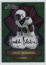 2021 Wild Card Alumination Green 67/75 Joshuah Bledsoe Josh Auto 0nr3