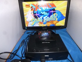 US Sega Saturn System Console in Box + Saroo Elite version SD loader 128GB READ