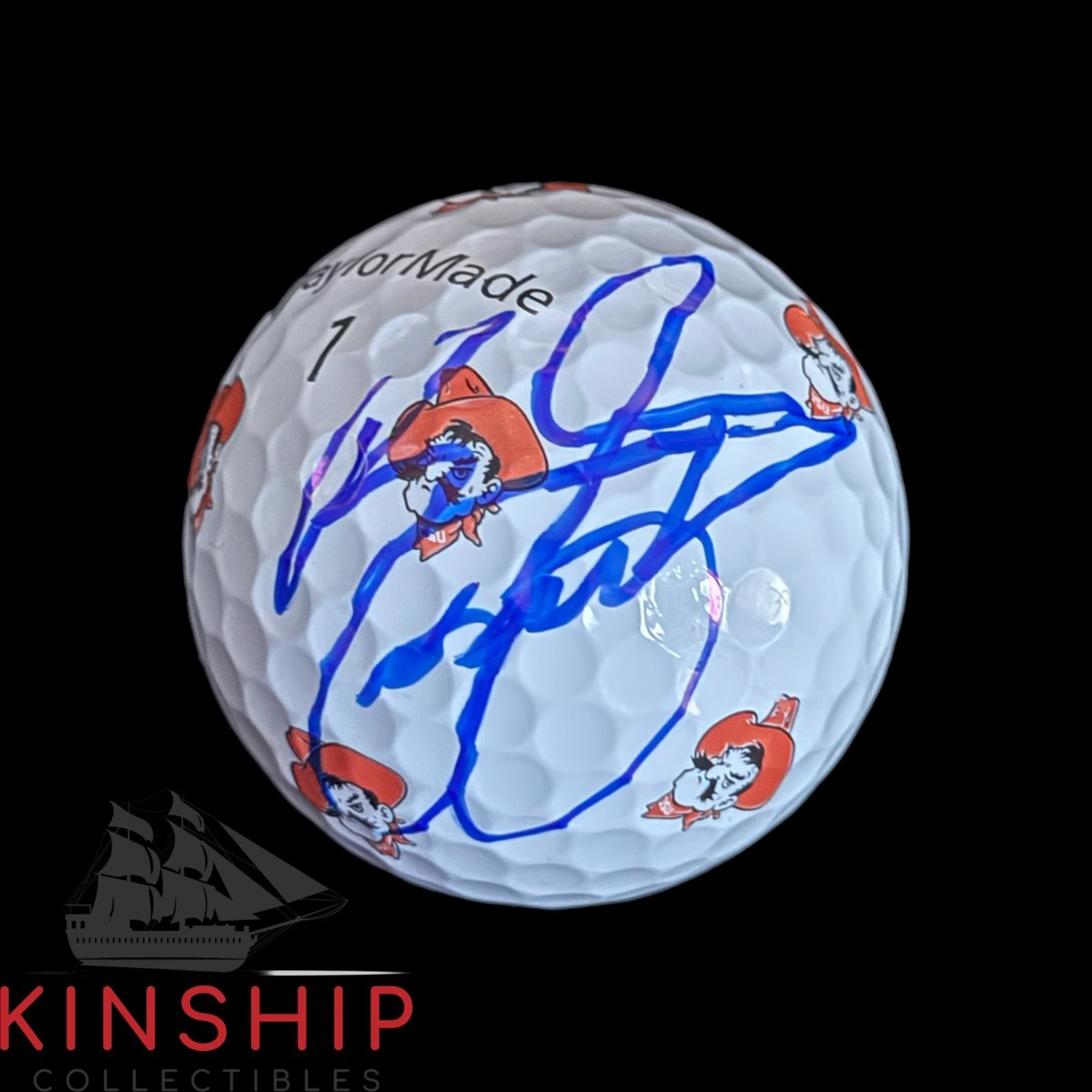 JOE OZAKI サイン入りゴルフボール 1995年 Rickie Fowler signed Oklahoma State OSU College Golf Ball JSA COA