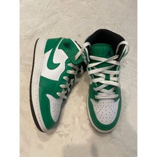 NIKE JORDAN 1 Mid GS DQ8423-301 Youth 4 Big Kid Colorway Lucky Green Black White