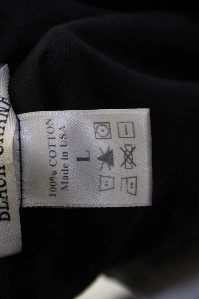 Calça cropped feminina Black Crane preta 100% algodão boêmia tamanho G - Imagem 4 de 4