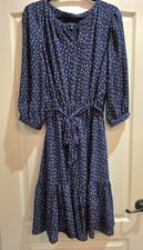 talbots dress 14 Navy With Anchor Print, Smoke Free Home