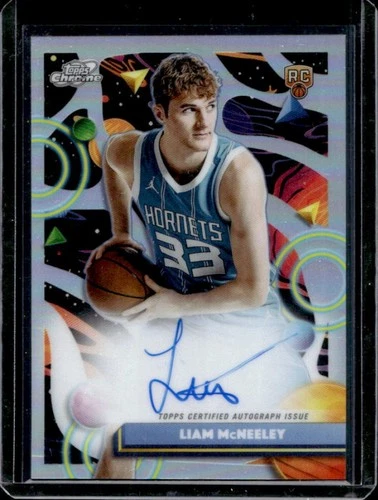 2025-26 Topps Cosmic Chrome Liam McNeeley Auto RC Rookie #CCA-LM Hornets