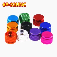 Knurled Thumb Nuts 6 -32UNC Blind Hole Aluminum Alloy Hand Grip Knobs Round Nuts