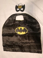 Batman Kostüm Kinder Umhang + Maske Fasching Karneval Verkleidung 104-128