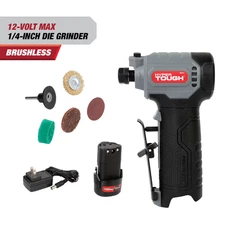 Hyper Tough 12V Max Brushless 1/4 In Cordless Die Grinder with Battery & Charger