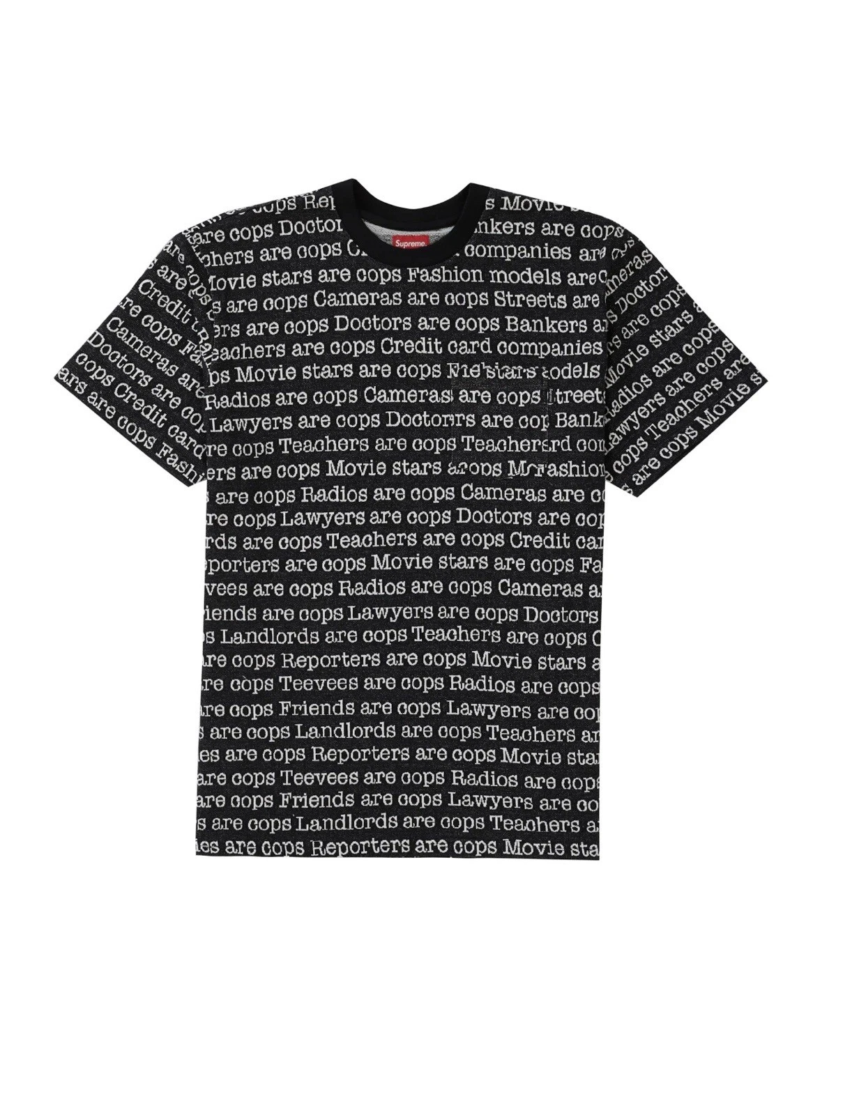 Supreme Cops taille L neuf dans son sac 