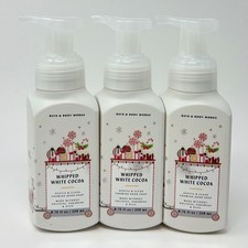 3 NEW BATH  BODY WORKS WHIPPED WHITE COCOA GENTLE CLEAN FOAMING HAND SOAP WASH