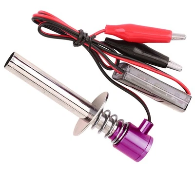6V -24V Electronic Glow Plug Starter Igniter For Nitro RC Car Engine (Purple) - Photo 1/4