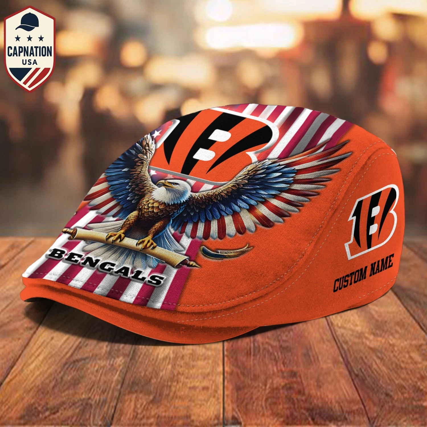 Cincinnati Bengals Jeff Cap Newsboy Cap Driving Cap Flat Cap Golf Cap For Men