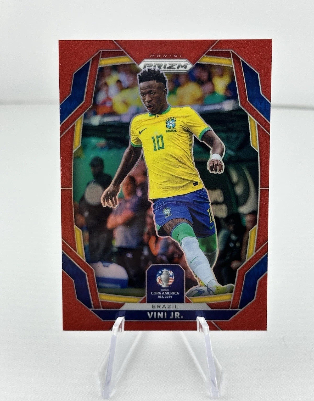 2024 Panini Prizm Copa America Vini Vinicius JR. Red /199 Real Madrid Brazil
