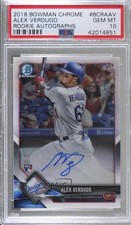2018 Bowman Chrome Rookie Alex Verdugo #BCRA-AV PSA 10 GEM MT Auto 8d2