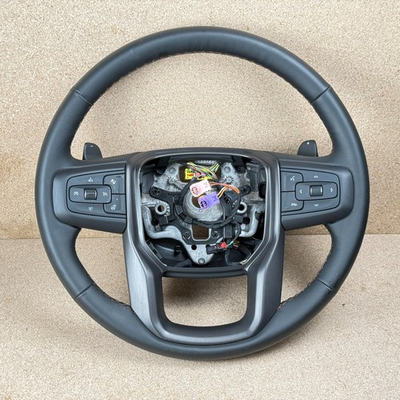 #ad #ad 2019 2023 GMC SIERRA 1500 STEERING WHEEL W AUDIO CRUISE CONTROL SWITCH OEM $99.00