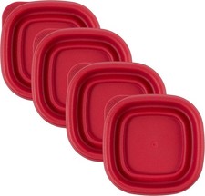Replacement 2.5" Lids for Rubbermaid Food Storage Containers 1/2 .5 Cup (4 pc)