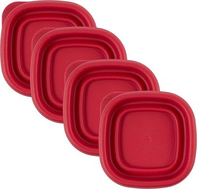 Replacement 2.5'' Lids for Rubbermaid Food Storage Containers 1/2 .5 Cup (4 pc)