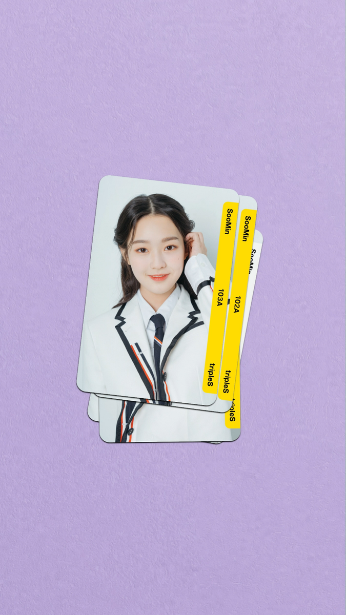tripleS Objekt SooMin スミン日本FC【QR使用済み】 tripleS S6 SooMin REPLICA objekt Atom01 100-108 Fanmade Photocards