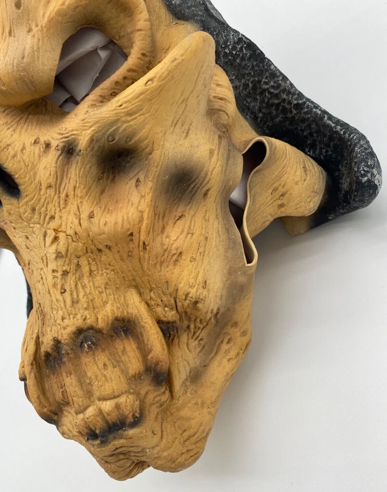 WARRIOR SKULL Mask Hood HALLOWEEN Costume Cinema Secrets Vintage 1986 - Image 4 of 4