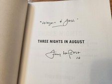 Tony La Russa SIGNED 3 Nights In August St. Louis Cardinals First Edition COA