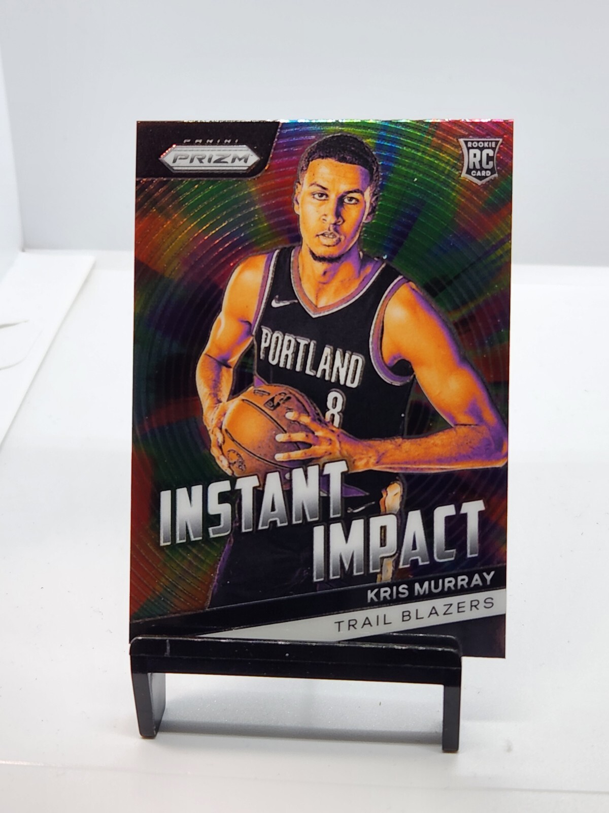 2023-24 Panini Prizm Kris Murray Instant Impact Rookie Portland Trail Blazers