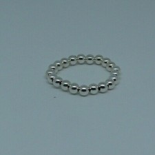 3mm Sterling Silver Beaded Ring