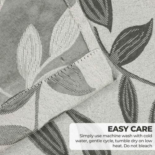 Leaves Washable Grommet 70" Wide Room Darkening Blackout Curtains, Set of 2 - Picture 109 of 158