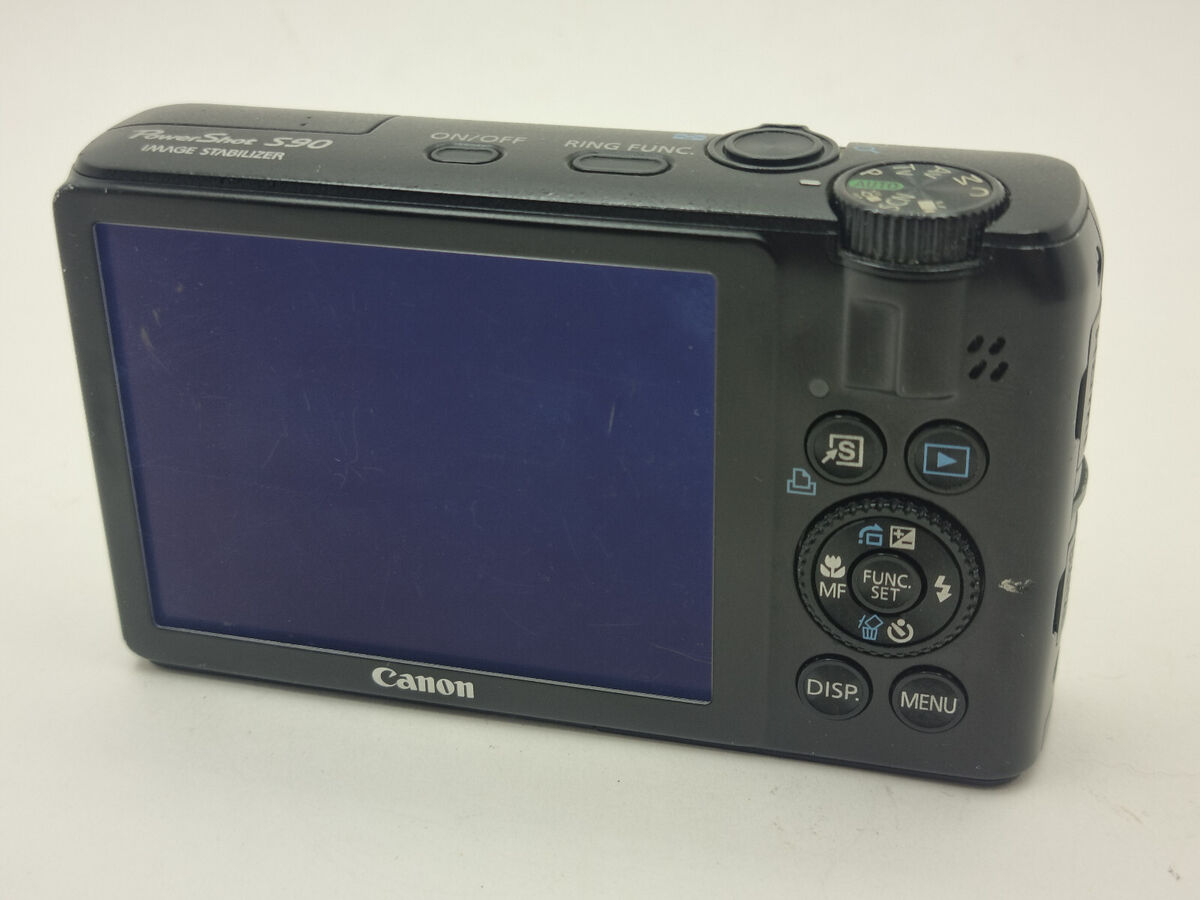 Canon PowerShot S90 10.0MP Digital Camera - Black, charger Canon PowerShot S90 10.0MP Digital Camera - Black, charger