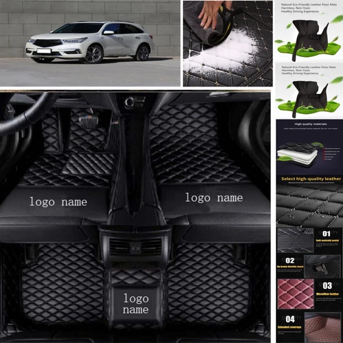 For Acura MDX RDX Car Floor Mats Cargo Liners Custom All Weather PU Leather Mats - Imagen 8 de 31