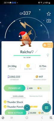 Pokemon Go Shiny Raichu Mütze