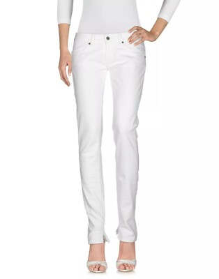 Dondup Kent Jeans Stan Dart Slim-Fit Women's Warm White Jeans - W33/L34
