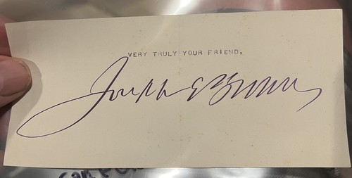 Autograph Confederate Governor Georgia Civil War Joseph Brown CSA Senator Judge
