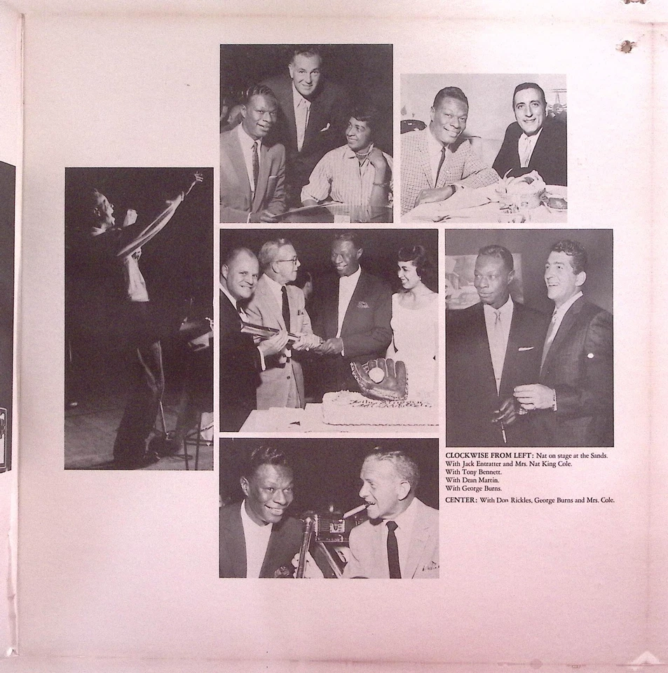 NAT KING COLE AT THE SANDS CAPITOL MAS 2434 GATEFOLD EXCELLENT VINYL LP 188-89 - Image 4 of 4