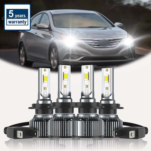 For Hyundai Sonata 2011-14 6000K LED Headlight High Low Beam - Foto 4