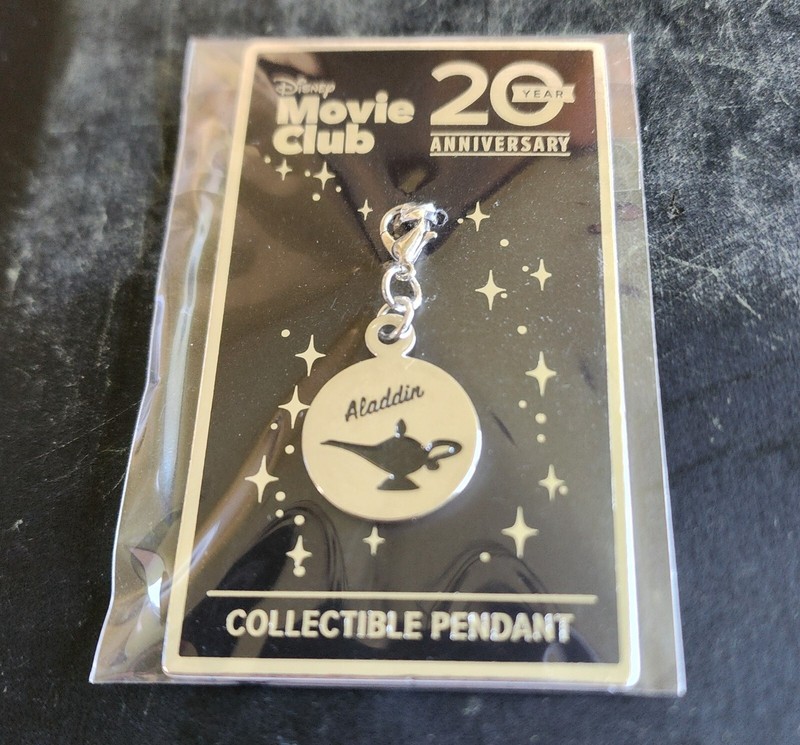 Disney Movie Club 20 Year Anniversary Collectible Pendant “Aladdin" New