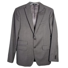 Banana Republic Blazer Men 38R Brown Marzotto Wool Slim PEAK Sport Coat Jacket