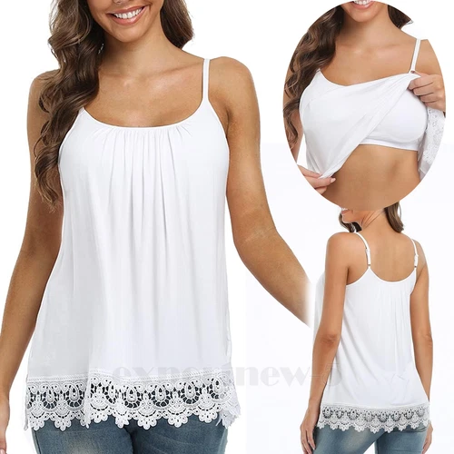 Women Plus Size Tank Tops Loose Casual Summer Top Pleated Flowy Adjustable Strap - Picture 40 of 55
